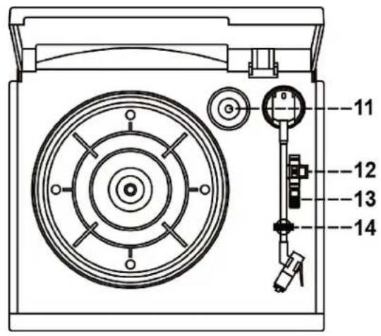 Technical diagram of a device with numbered components, likely an electrical or mechanical assembly.