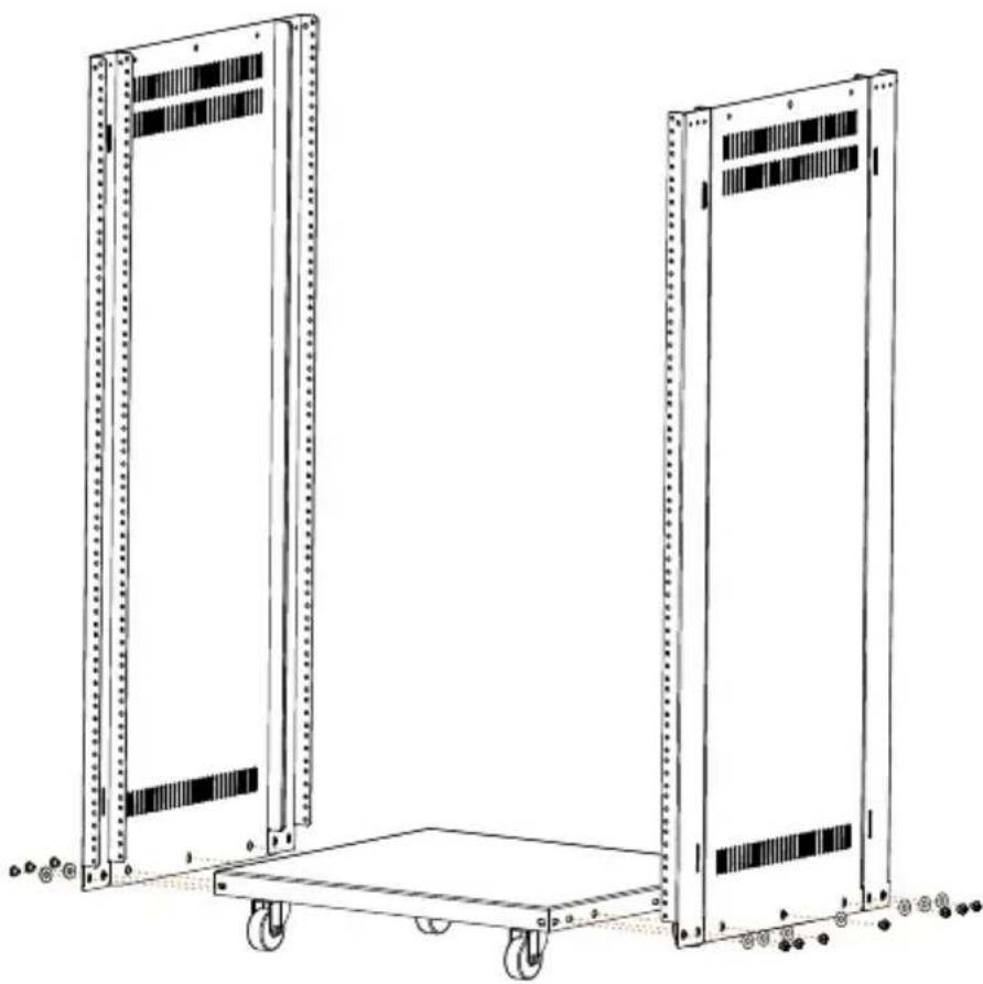 Auray ERS-8U - Assembling the Rack - 1