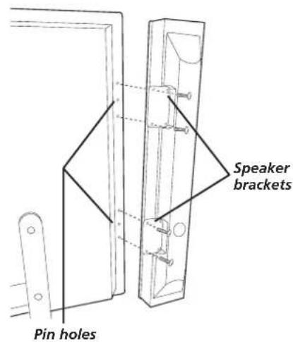 Speaker brackets Pin holes