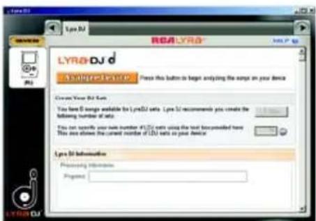 LyraDJ REAL LYRA LYRA-DJ d Audio files in a Press this button to begin analyzing the song on your device Create Your DJ format You have DJ formats available for LyraDJ sets. Lprs DJ recommends you create the following number of sets. You can specify your set number of LDR sets using the text based provided here This set shows the current number of LDR sets so your device. Lprs DJ information Presenting information Project:
