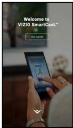 Welcome to VIZIO SmartCast." Get Tourist