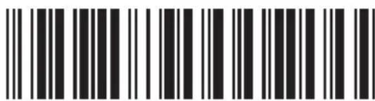 Barcode image with vertical black and white bars, no visible text or symbols beyond the pattern