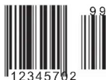 Unitech MS860 - BAR CODE TEST CHAR - 10