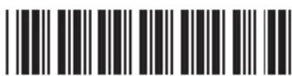 Barcode image with black and white vertical bars, no visible text or symbols beyond the pattern