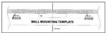 WALL MOUNTING TEMPLATE
