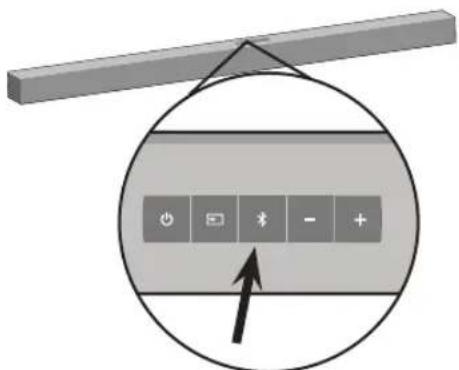 Diagram showing a device control panel with icons and an arrow pointing to it, enclosed in a circle.