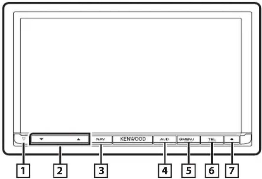 NAV KENWOOD ALD UMENU TEL 1 2 3 4 5 6 7