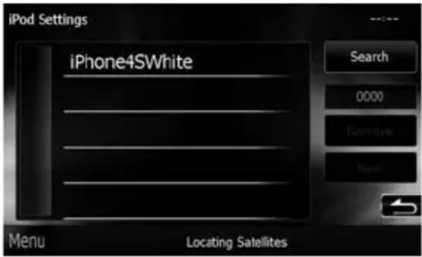 iPod Settings iPhone4SWhite Search 0000 Hormless Paper Menu Locating Satellites