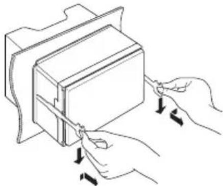 KENWOOD DNX571EX - Removing the unit - 2