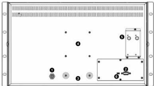 Diagram showing labeled components and a device layout with numbered parts and control buttons