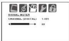 TOSHIBA 26DF56 - To view the digital signal meter: - 1