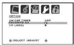 TOSHIBA 26DF56 - To program your favorite channels: - 1