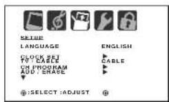 TOSHIBA 26DF56 - Cambiando el idioma de despliegue en la pantalla - 1