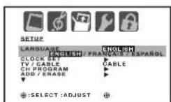 TOSHIBA 26DF56 - Cambiando el idioma de despliegue en la pantalla - 2