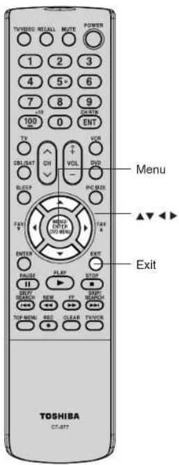 TOSHIBA CT-877 TV/VEGO/RECALL MUTE POWER 1 2 3 4 5° 6 7 8 9 100 0 SCREEN ENT TV VOR CBL/GAT CH VOL DVD BLUE - PC/DUE FAXI ENTER V/O MENU FAXI ENTER EXIT PG&E PLAY STOP II REE FF STEP SOMON NEW REF TCP MENU REC CLEAR TV/VOR