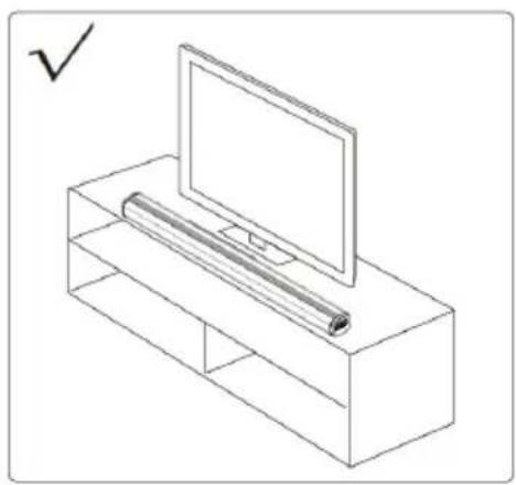 Kogan KASBD16CA - Positioning the soundbar - 1