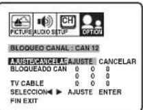 TOSHIBA 20AF46 - Para bloquear los canales: - 2