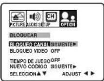 TOSHIBA 20AF46 - Para bloquear los canales: - 1
