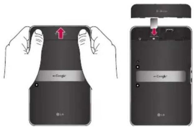 Diagram showing how to fold a smartphone with Google logo, highlighting the change from 'Google' to 'Google' state.