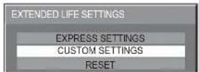 PANASONIC TH-58PF12 - CUSTOM SETTINGS - 1