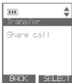 Transfer Share call BACK SELECT