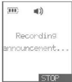 Recording announcement... STOP