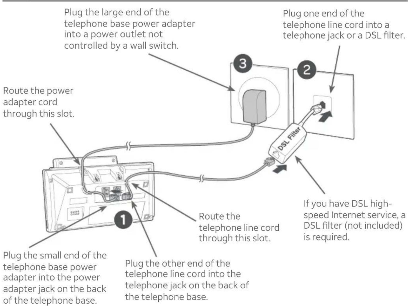 AT&T CLP99587 - Telephone base installation - 1