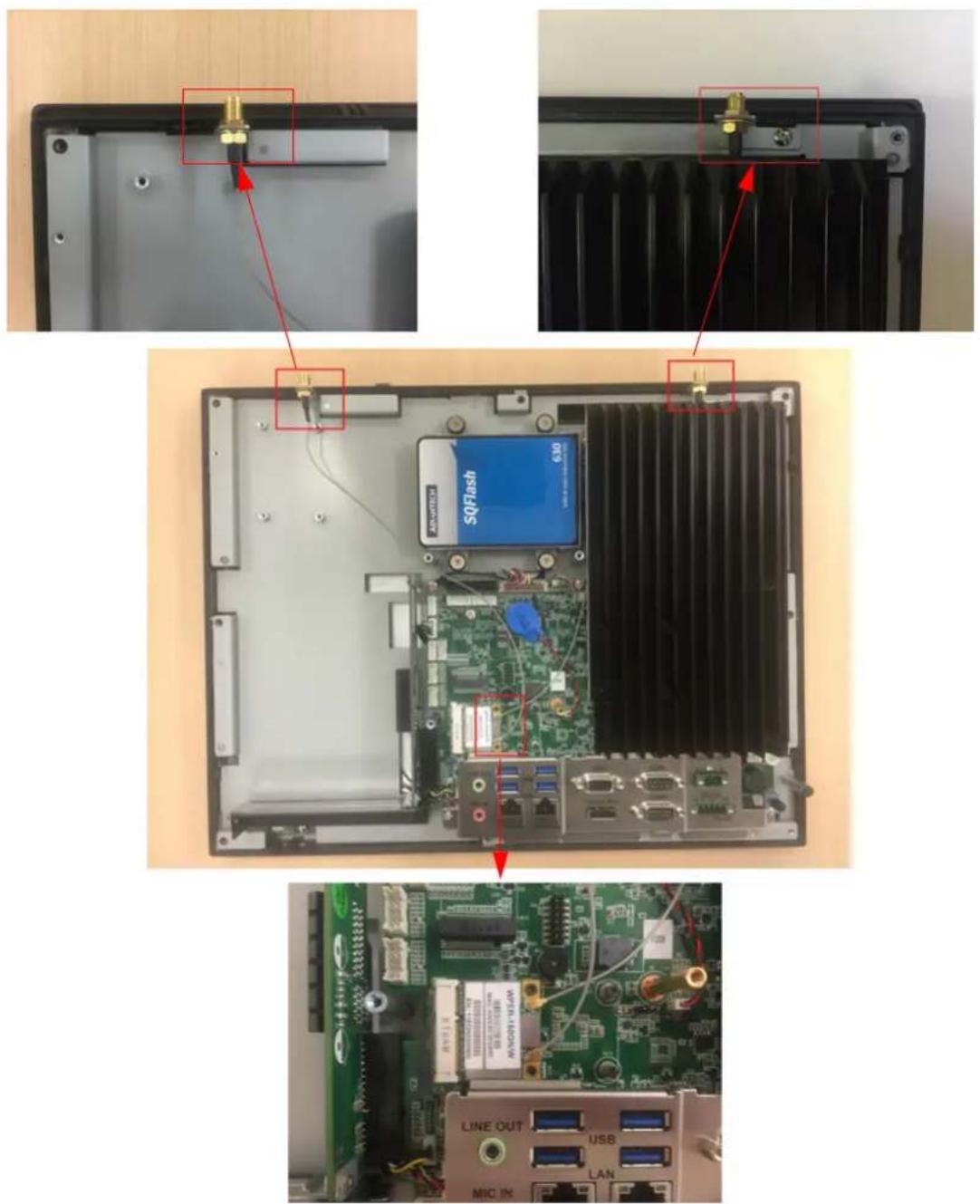 Advantech PPC-3151 - Installing Wireless LAN Card - 3
