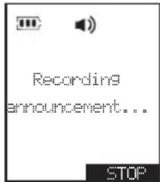 Recording announcement... STOP