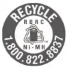 RECYCLE RBRC Ni-MH 7.800.822.8837