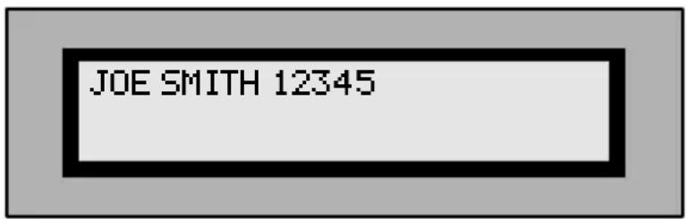 JOE SMITH 12345