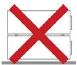 Diagram showing a red 'X' symbol crossed over a grid, indicating cancellation or rejection status.