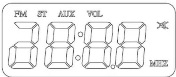 FM ST AUX VOL 68888 MHZ