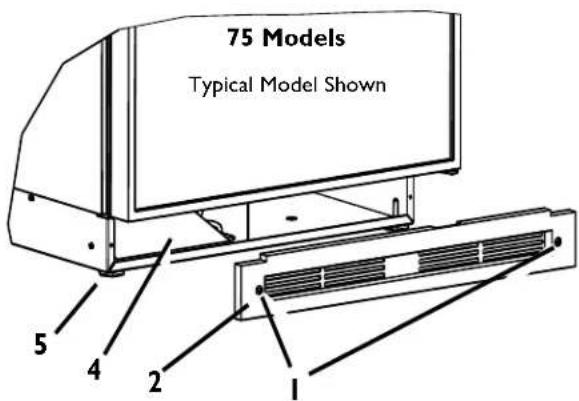 75 Models Typical Model Shown 1 2 4 5