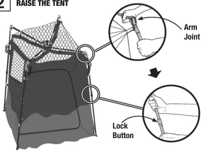 2 RAISE THE TENT Arm Joint Lock Button
