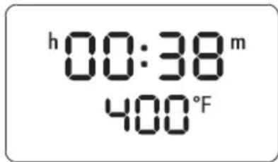 h 00:38 m 400°F