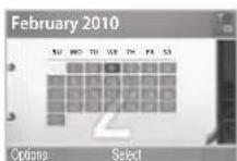 PANTECH Impact P7000 - Viewing calendar - 1