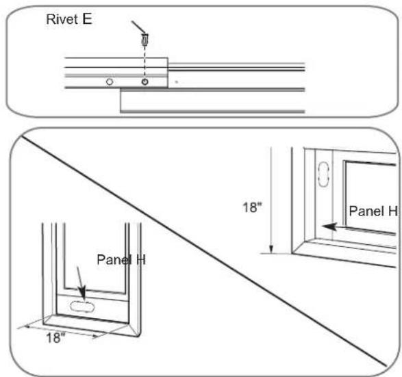 Rivet E 18" Panel H 18"