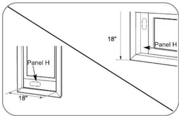 Panel H 18" 18" Panel H