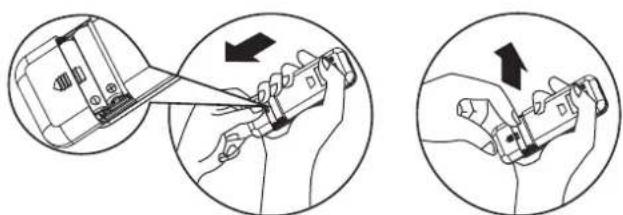 Diagram illustrating hand tool application steps with magnified views showing action and movement