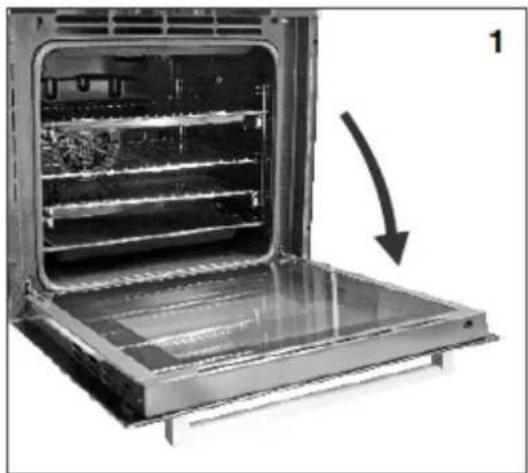 Technika TGO65X - How to remove the oven door - 1