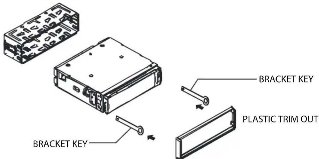 BRACKET KEY BRACKET KEY PLASTIC TRIM OUT