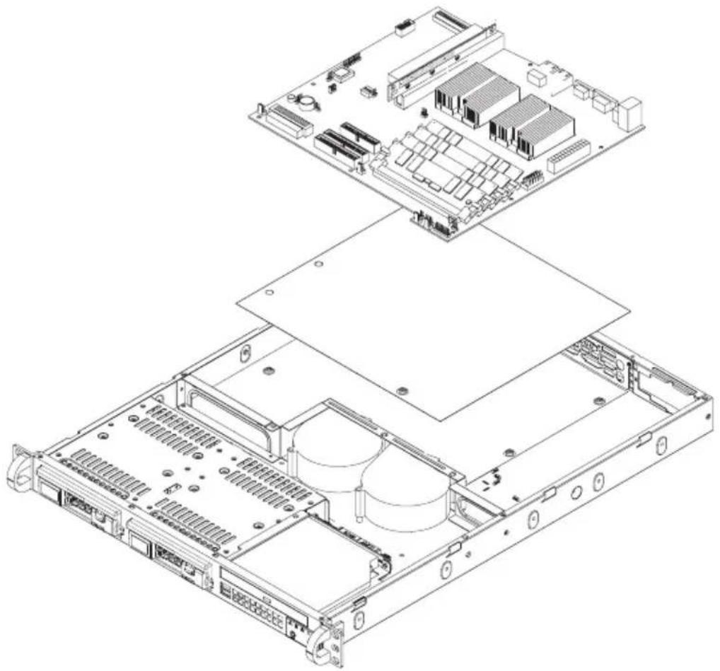 Supermicro SuperChassis SC811 - Installing the Motherboard - 1