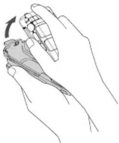 SANYO Pro-700 - Removing the phone from the holster - 2