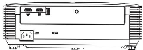 OPTOMA HD30LV - Dimensions du projecteur et installation au plafond - 3