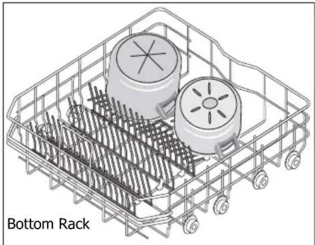 FRIGIDAIRE FGID2479S - Loading the Bottom Rack - 2
