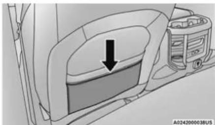 RAM Chassis Cab (2022) - Seatback Storage — If Equipped - 1