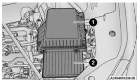 Technical diagram of an automotive battery pack with numbered components and a vehicle identifier below