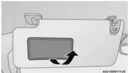 RAM Chassis Cab (2022) - ILLUMINATED VANITY MIRROR — IF EQUIPPED - 1