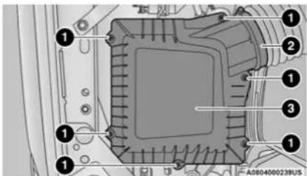 Technical diagram of a mechanical component with numbered parts and reference number A0804000239U5